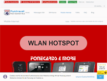 Tablet Screenshot of fonecards.de